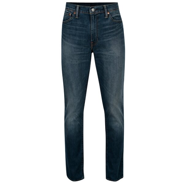 Blugi albastri slim fit cu aspect prespalat pentru barbati - Levis®