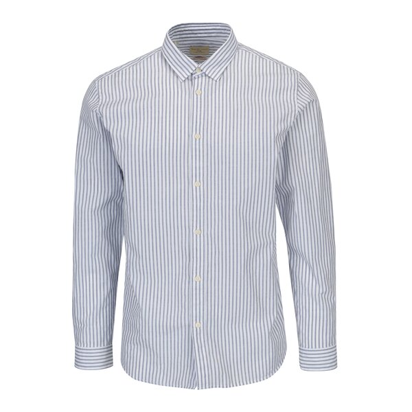 Camasa cu dungi albastru cu alb Selected Homme One Louis