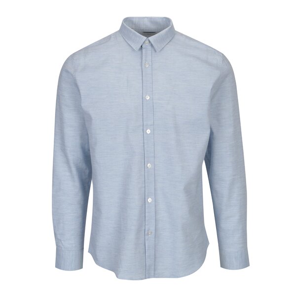 Camasa albastru melanj slim fit Selected Homme One Karter