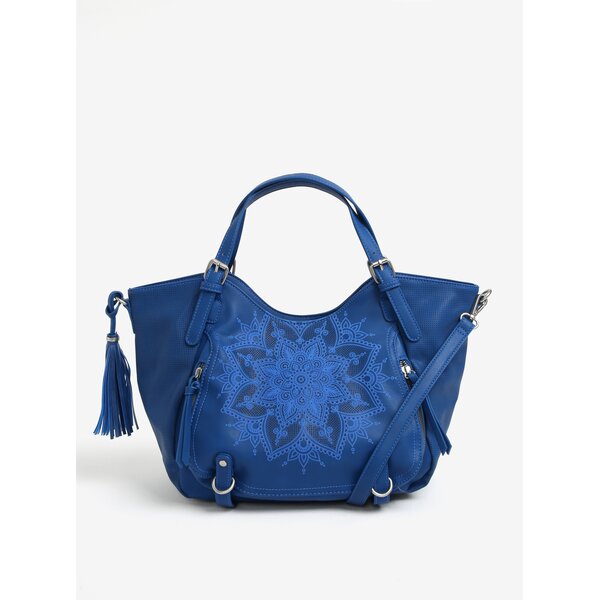 Geanta albastra crossbody cu manere Desigual Rotterdam
