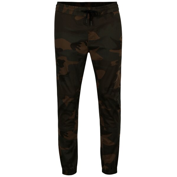 Pantaloni verde inchis cu print camuflaj - Jack & Jones Vega