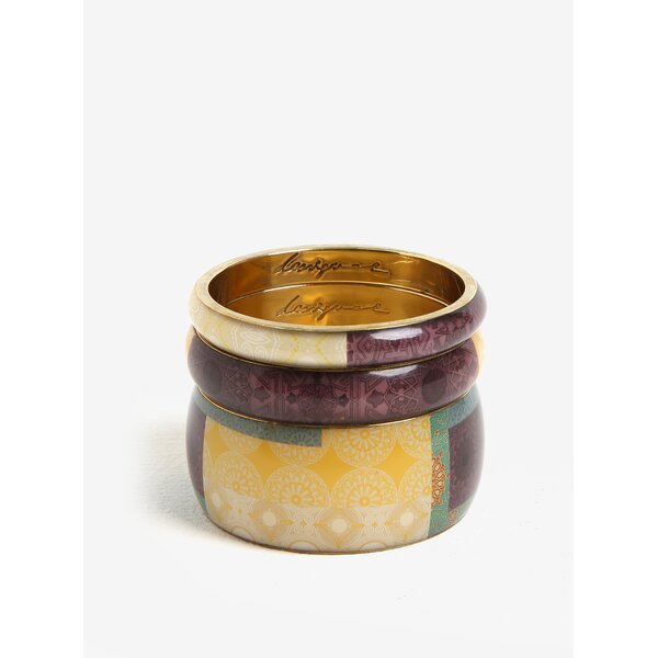 Set de 3 bratari multicolore metalice Desigual Digital