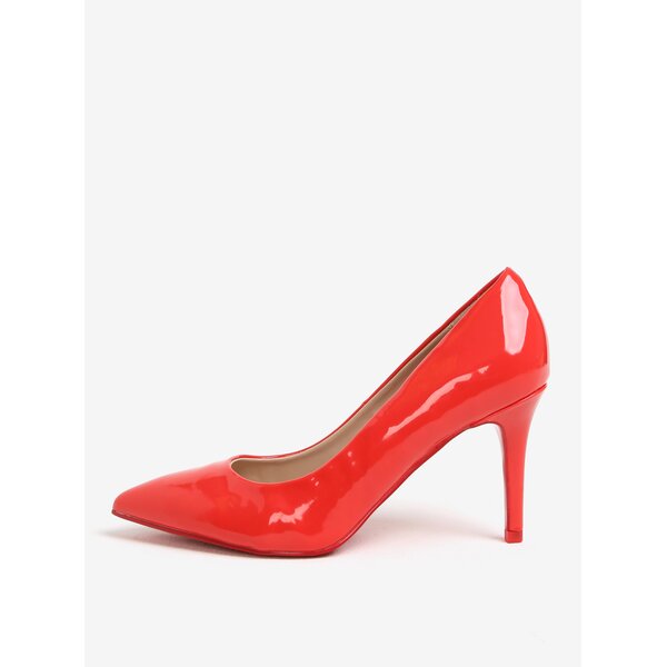 Pantofi rosii cu aspect lacuit Dorothy Perkins