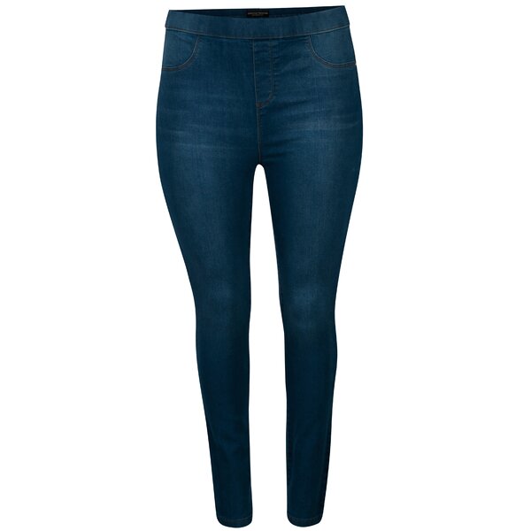 Jeggings albastri cu talie clasica - Dorothy Perkins Curve
