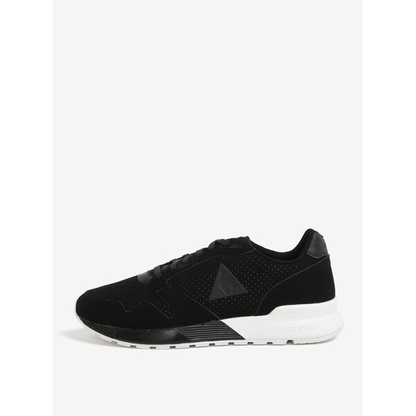 Pantofi sport negri cu aspect de piele intoarsa pentru barbati - Le Coq Sportif Omega Reflective