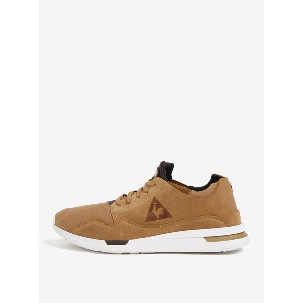 Pantofi sport maro din piele intoarsa si textil pentru barbati - Le Coq Sportif Pure Heavy