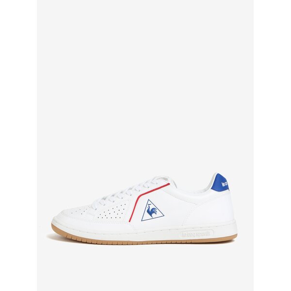 Tenisi alb&albastru din piele naturala pentru barbati - Le Coq Sportif Icons Lea Sport Gum