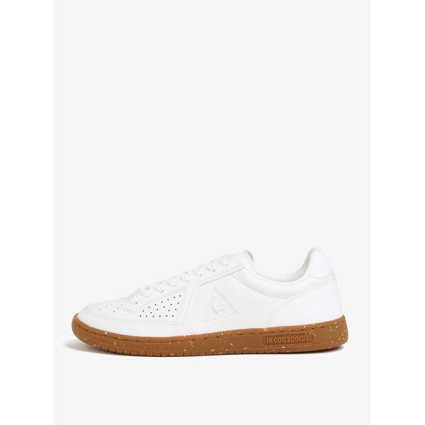 Tenisi albi din piele naturala pentru barbati - Le Coq Sportif Icons Lea Gum