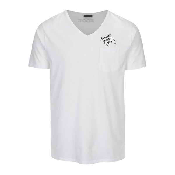 Tricou alb pentru barbati - ZOOT Original Insert your heart