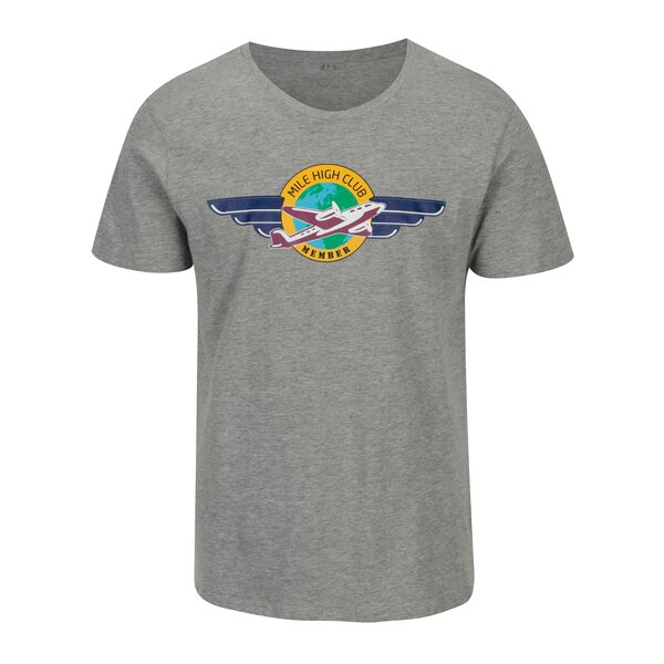 Tricou gri cu print pentru barbati - ZOOT Original MCH