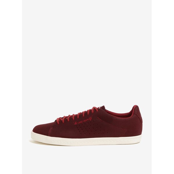 Tenisi bordo din piele naturala pentru femei - Le Coq Sportif Charline Metallic