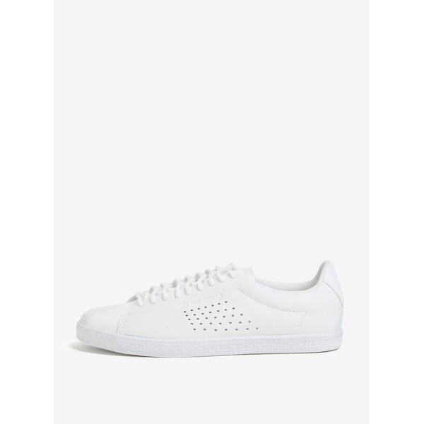Tenisi albi din piele naturala pentru femei - Le Coq Sportif Charline
