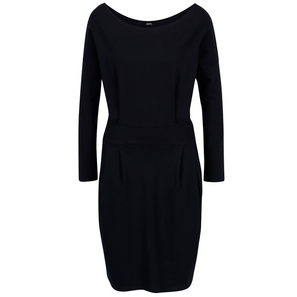 Rochie bleumarin cu maneci lungi - ZOOT