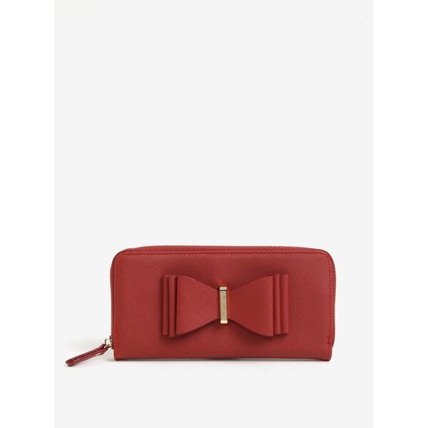 Portofel mare bordo cu funda decorativa - LYDC