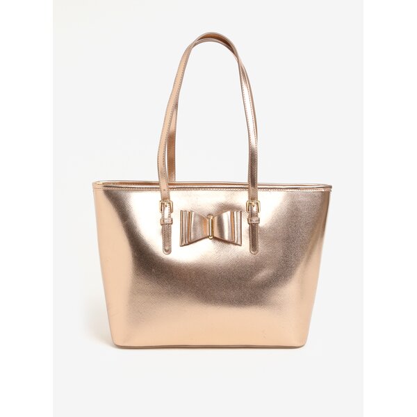 Geanta shopper auriu rose cu funda decorativa - LYDC