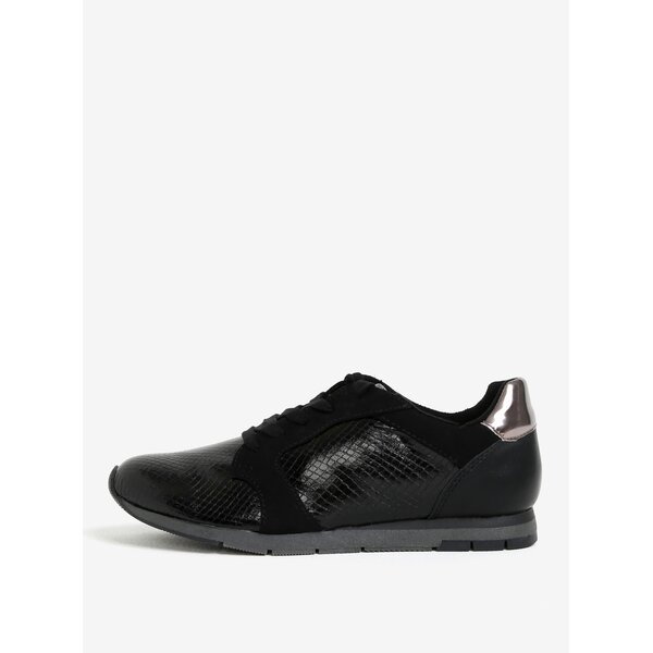 Pantofi sport negri lacuiti Tamaris