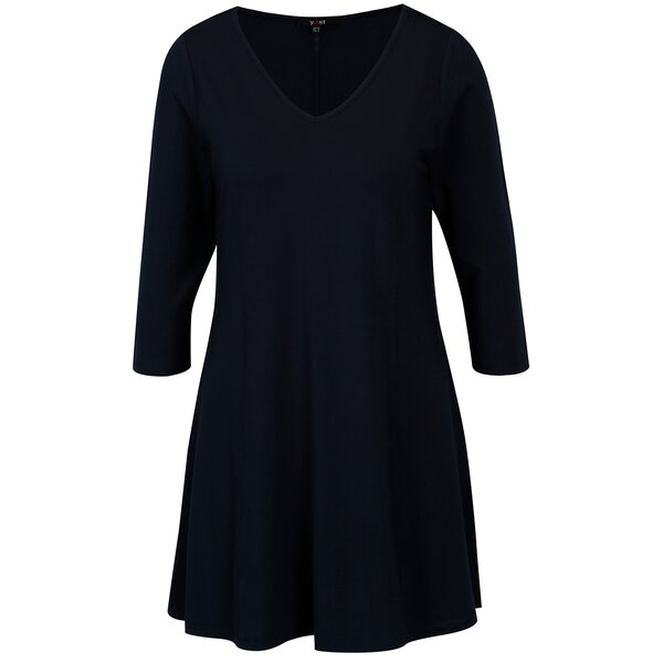 Rochie bleumarin cu maneci 3/4 - Yest