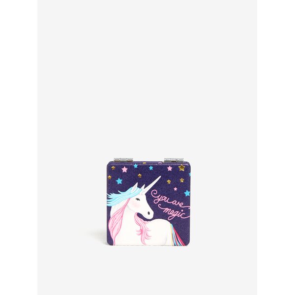 Oglinda indigo compacta cu print unicorn - Disaster Candy Pop