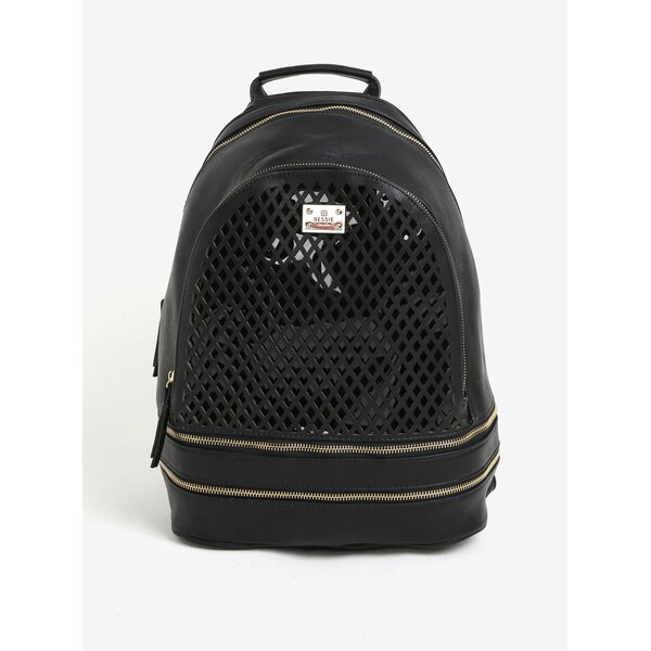 Rucsac negru cu detalii perforate - Bessie London