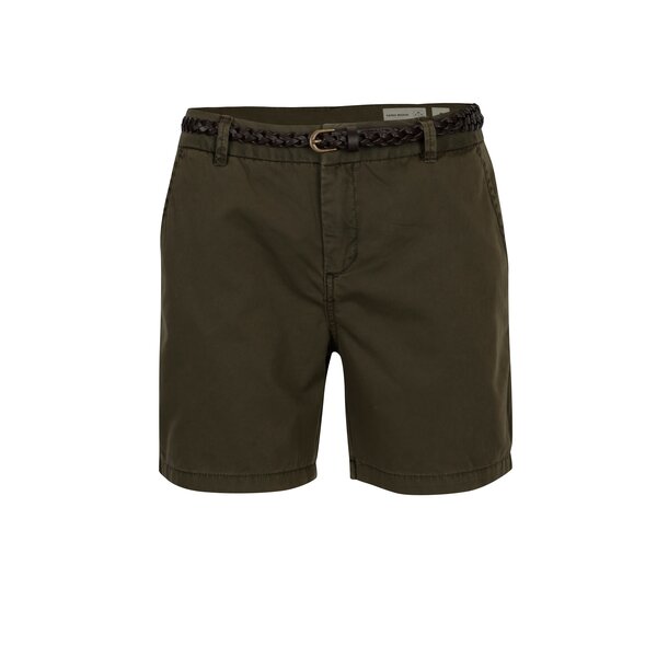 Pantaloni chino scurti kaki cu curea - VERO MODA Flame