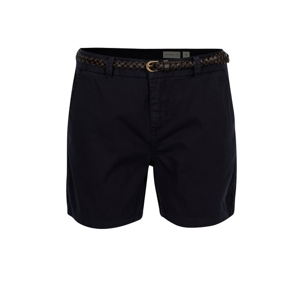 Pantaloni chino scurti bleumarin cu curea - VERO MODA Flame