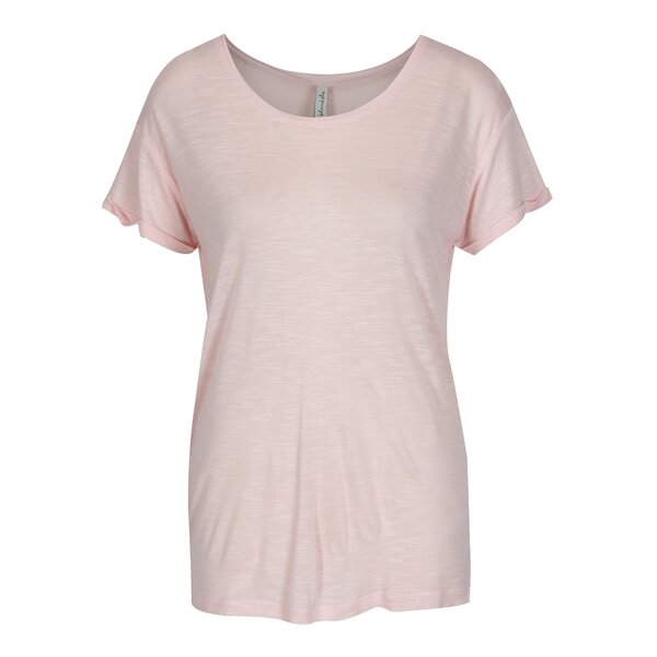 Tricou roz cu insertie de dantela Blenshe Bianca
