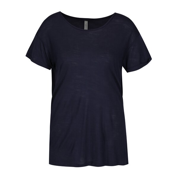Tricou bleumarin cu insertie de dantela Blenshe Bianca