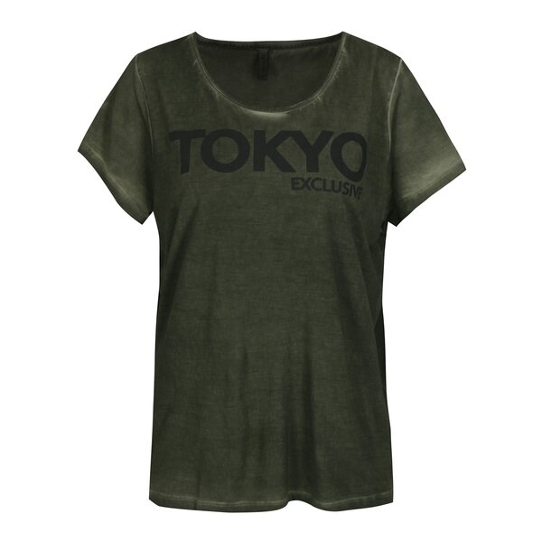 Tricou kaki oversize Blendshe Oil