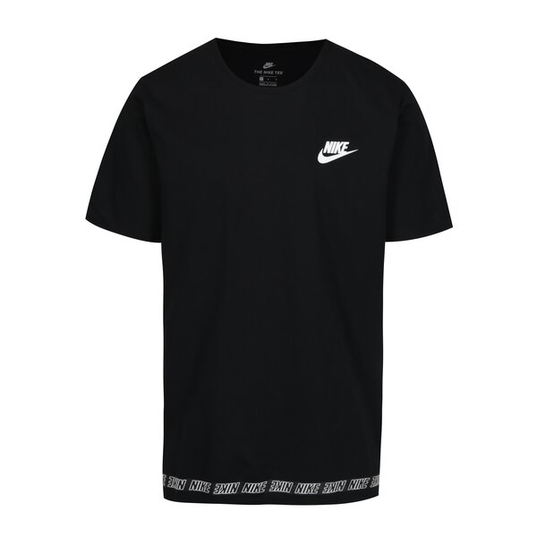 Tricou negru cu banda logo pentru barbati Nike
