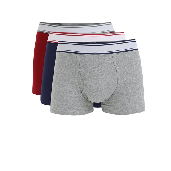 Set de 3 boxeri multicolori cu talie elastica Burton Menswear London
