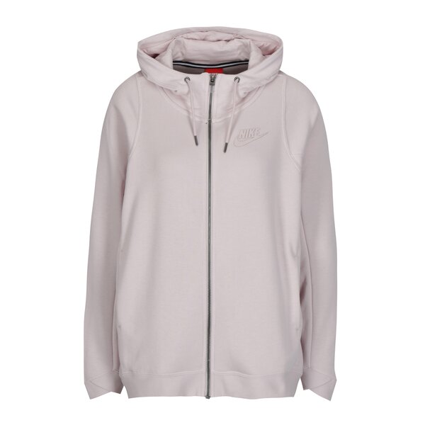 Hanorc roz pal cu fermoar pentru femei Nike