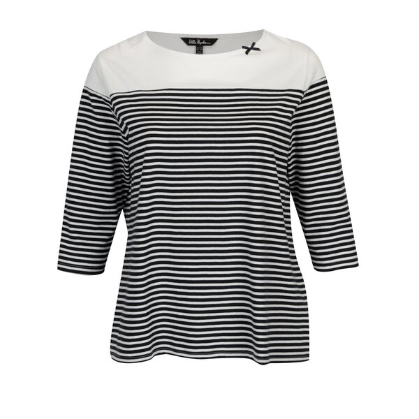 Bluza bleumarin&alb in dungi si maneci 3/4 Ulla Popken