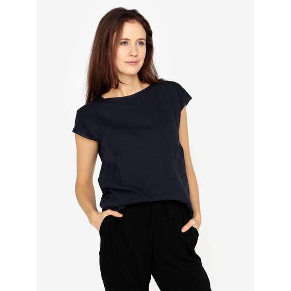 Tricou blueumarin cu detalii decorative s.Oliver