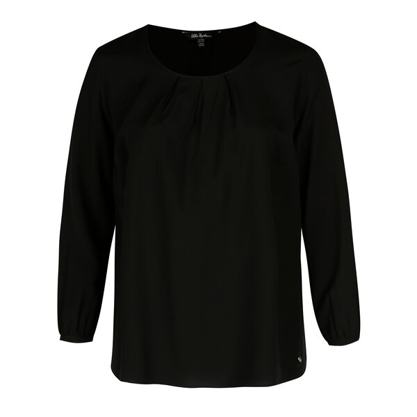 Bluza neagra cu decolteu rotund Ulla Popken