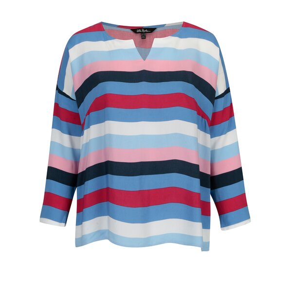Bluza bleumarin&roz in dungi Ulla Popken