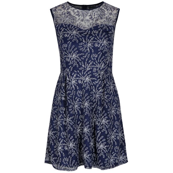 Rochie bleumarin cu model floral Mela London
