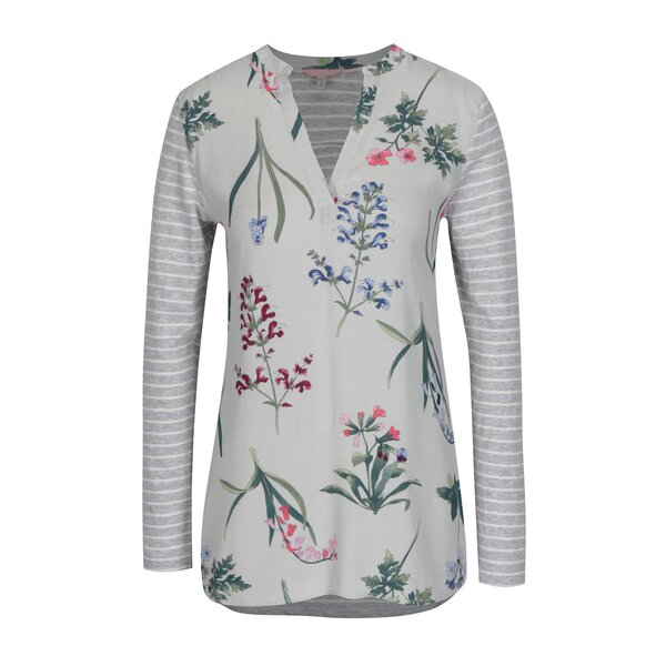 Bluza gri deschis cu print pentru femei - Tom Joule Beatrice