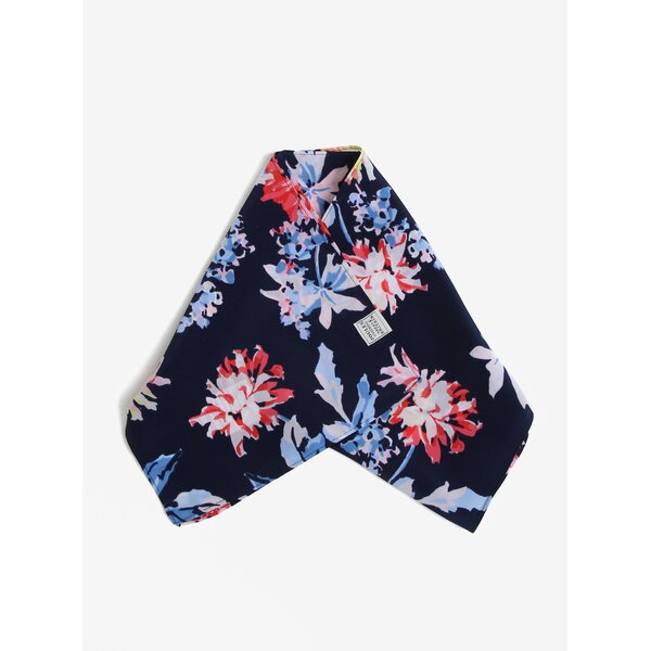 Esarfa bleumarin cu print floral - Tom Joule Myriam