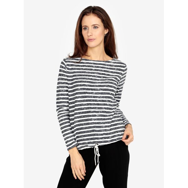 Bluza in dungi cu snur ajustabil la terminatie s.Oliver