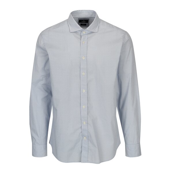 Camasa albastru&alb slim fit cu print - Hackett London