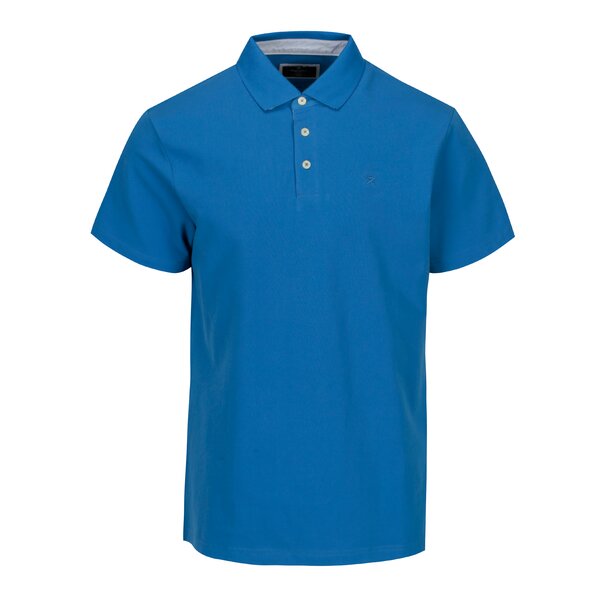 Tricou polo albastru cu broderie - Hackett London Swim