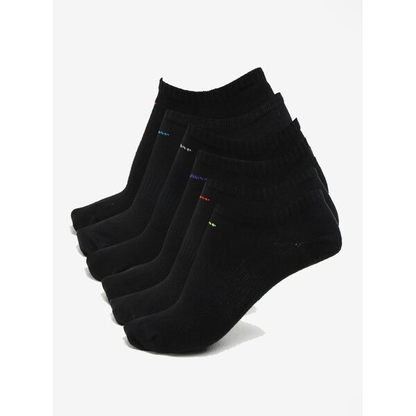 Set de 6 perechi de sosete negre pentru femei - Nike