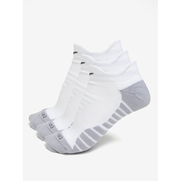 Set de 3 perechi de sosete alb & gri - Nike Dry Cushion Low