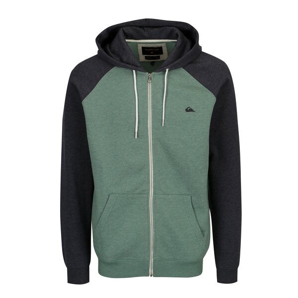 Hanorac verde&albastru cu maneci raglan Quiksilver