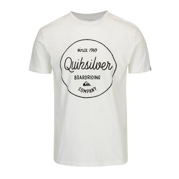 Tricou alb cu print text pentru barbati - Quiksilver