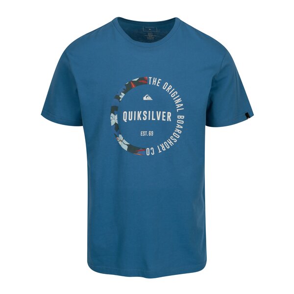 Tricou albastru cu print pentru barbati - Quiksilver