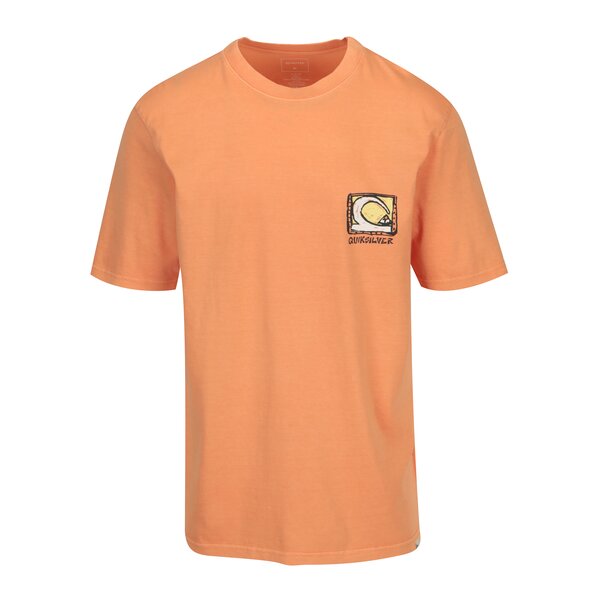 Tricou oranj cu print pentru barbati - Quiksilver