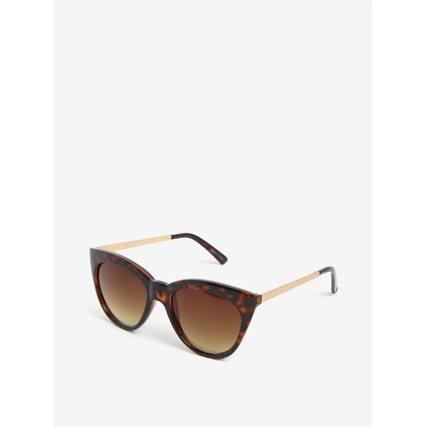 Ochelari de soare negru&maro cu print leopard - Pieces Melika
