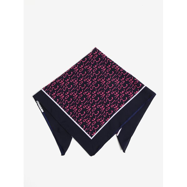Esarfa bleumarin cu print - Pieces Mia