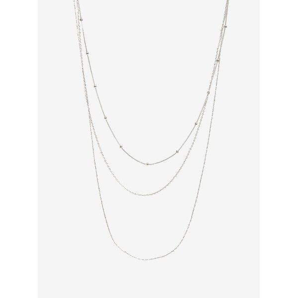 Lantisor din 3 piese argintiu - Pieces Jannice
